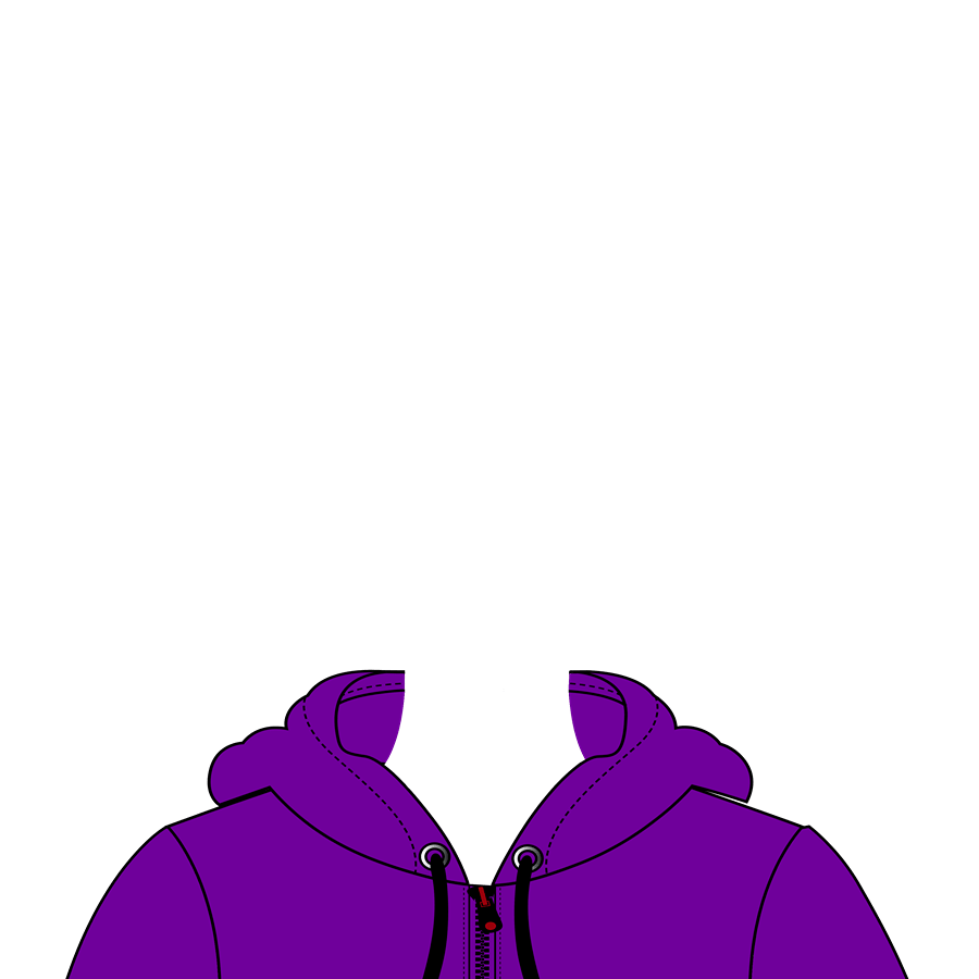 purple hoodie